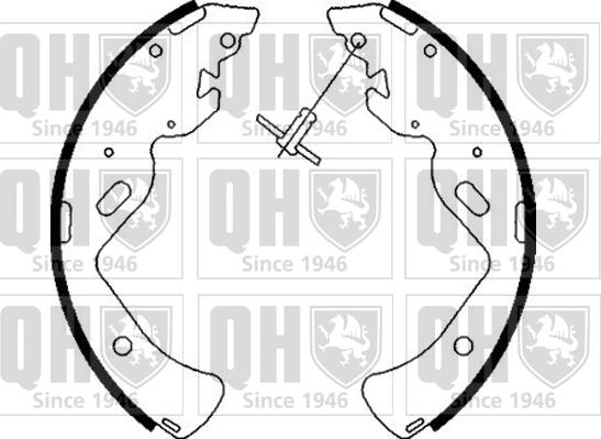 Quinton Hazell BS1103 - Brake Shoe Set autospares.lv