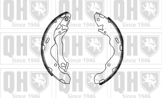 Quinton Hazell BS1102 - Brake Shoe Set autospares.lv