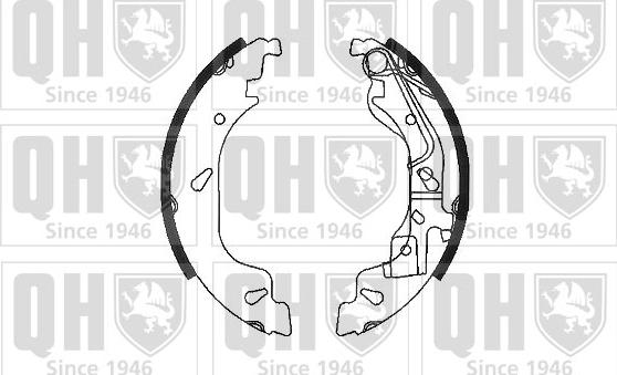 Quinton Hazell BS1107 - Brake Shoe Set autospares.lv