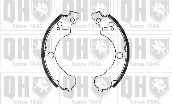 Quinton Hazell BS1114 - Brake Shoe Set autospares.lv