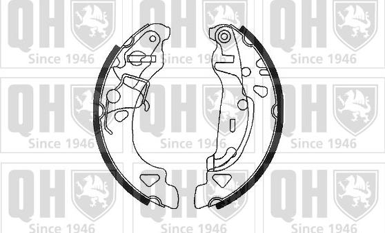 Quinton Hazell BS1115 - Brake Shoe Set autospares.lv