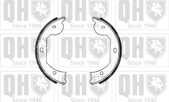 Quinton Hazell BS1118 - Brake Shoe Set, parking brake autospares.lv
