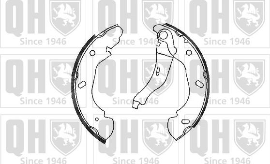 Quinton Hazell BS1117 - Brake Shoe Set autospares.lv