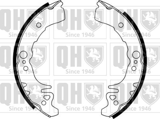 Quinton Hazell BS1139 - Brake Shoe Set autospares.lv