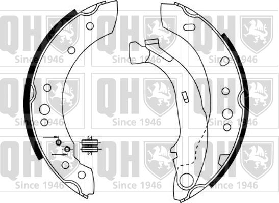 Quinton Hazell BS1130 - Brake Shoe Set autospares.lv