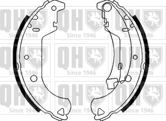 Quinton Hazell BS1120 - Brake Shoe Set autospares.lv