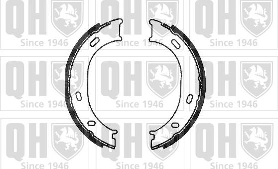 Quinton Hazell BS1128 - Brake Shoe Set, parking brake autospares.lv