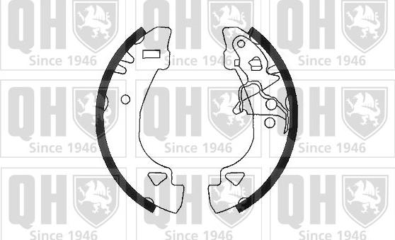 Quinton Hazell BS890 - Brake Shoe Set autospares.lv