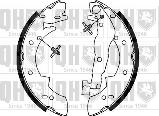 Quinton Hazell BS845 - Brake Shoe Set autospares.lv