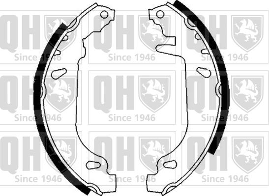 Quinton Hazell BS842 - Brake Shoe Set autospares.lv