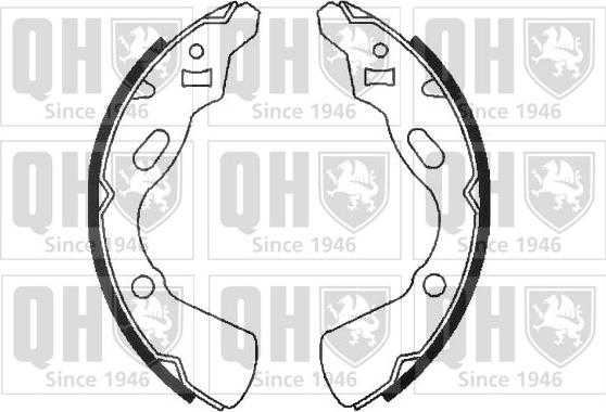 Quinton Hazell BS869 - Brake Shoe Set autospares.lv