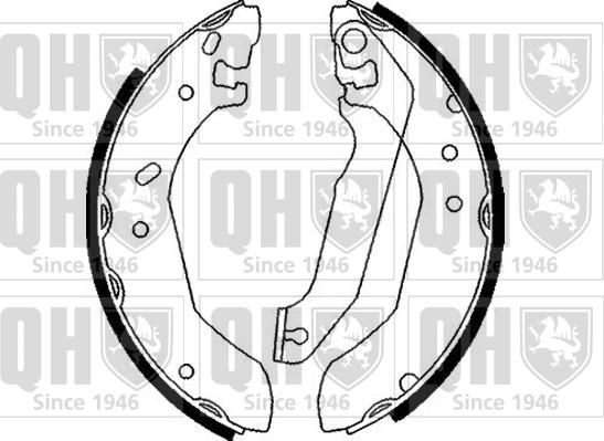 Quinton Hazell BS806 - Brake Shoe Set autospares.lv