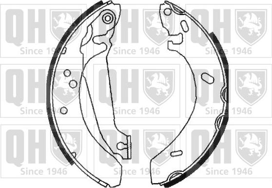 Quinton Hazell BS807 - Brake Shoe Set autospares.lv