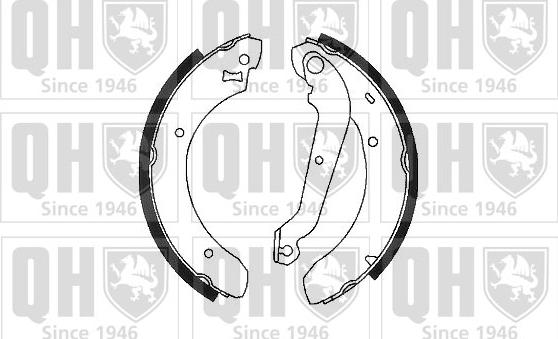 Quinton Hazell BS815 - Brake Shoe Set autospares.lv