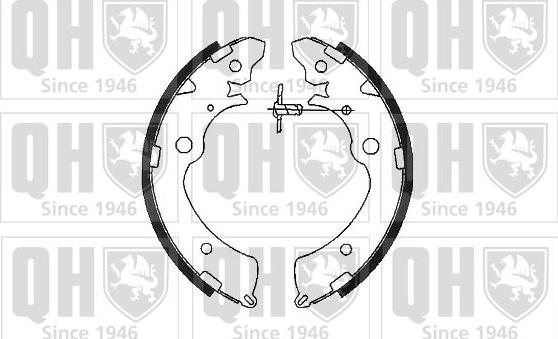 Quinton Hazell BS816 - Brake Shoe Set autospares.lv