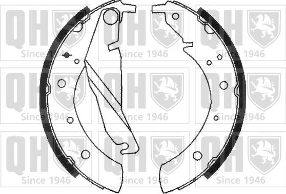 Quinton Hazell BS810 - Brake Shoe Set autospares.lv