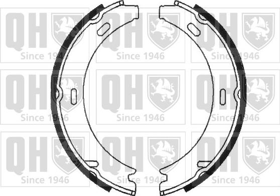 Quinton Hazell BS818 - Brake Shoe Set, parking brake autospares.lv