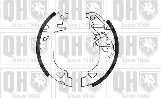 Quinton Hazell BS889 - Brake Shoe Set autospares.lv