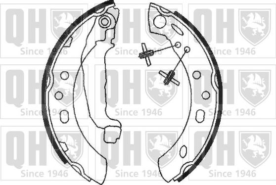 Quinton Hazell BS886 - Brake Shoe Set autospares.lv