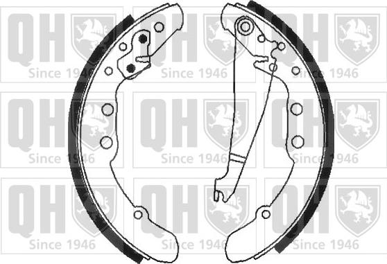 Quinton Hazell BS883 - Brake Shoe Set autospares.lv