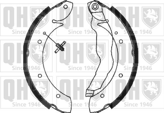 Quinton Hazell BS887 - Brake Shoe Set autospares.lv