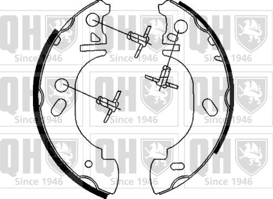 Quinton Hazell BS839 - Brake Shoe Set autospares.lv