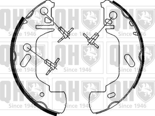 Quinton Hazell BS838 - Brake Shoe Set autospares.lv