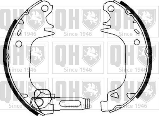 Quinton Hazell BS837 - Brake Shoe Set autospares.lv