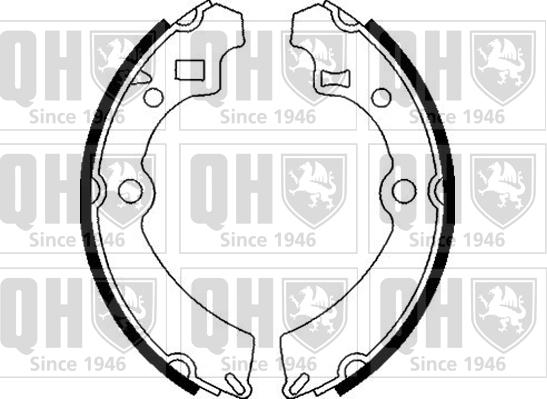 Quinton Hazell BS824 - Brake Shoe Set autospares.lv