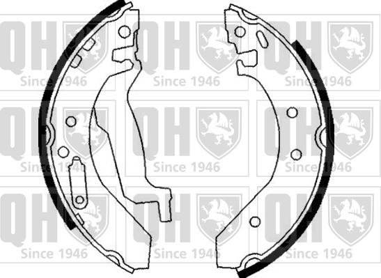 Quinton Hazell BS820 - Brake Shoe Set autospares.lv