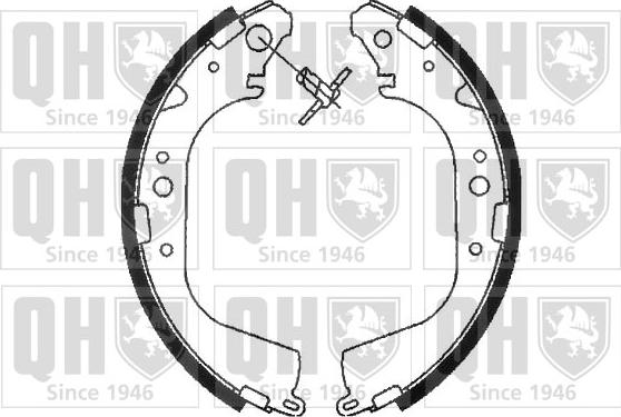 Quinton Hazell BS870 - Brake Shoe Set autospares.lv