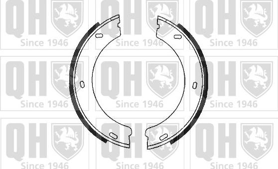 Quinton Hazell BS877 - Brake Shoe Set, parking brake autospares.lv