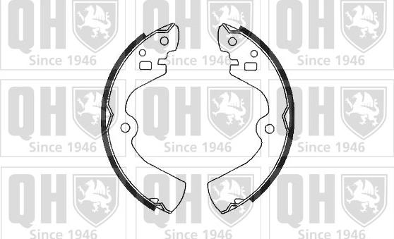 Quinton Hazell BS744 - Brake Shoe Set autospares.lv