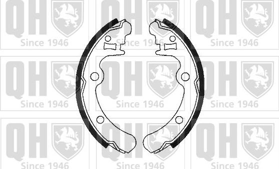 Quinton Hazell BS748 - Brake Shoe Set autospares.lv