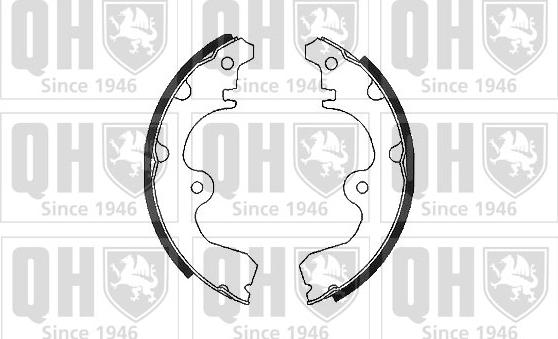 Quinton Hazell BS755 - Brake Shoe Set autospares.lv