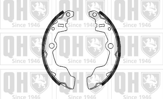 Quinton Hazell BS750 - Brake Shoe Set autospares.lv