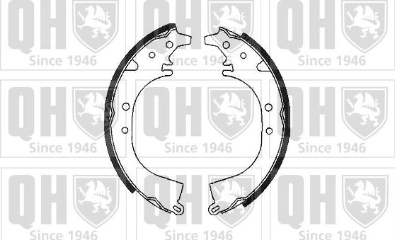 Quinton Hazell BS758 - Brake Shoe Set autospares.lv