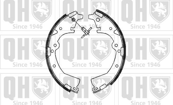 Quinton Hazell BS762 - Brake Shoe Set autospares.lv