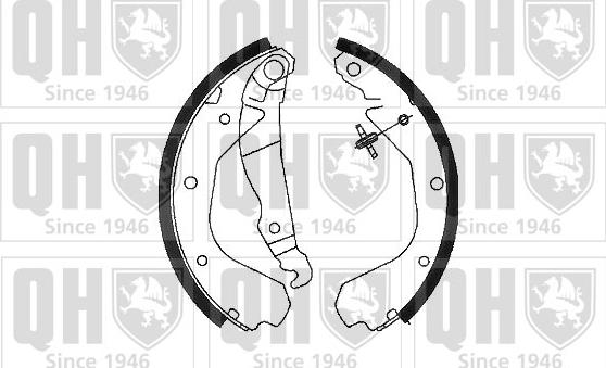 Quinton Hazell BS709 - Brake Shoe Set autospares.lv