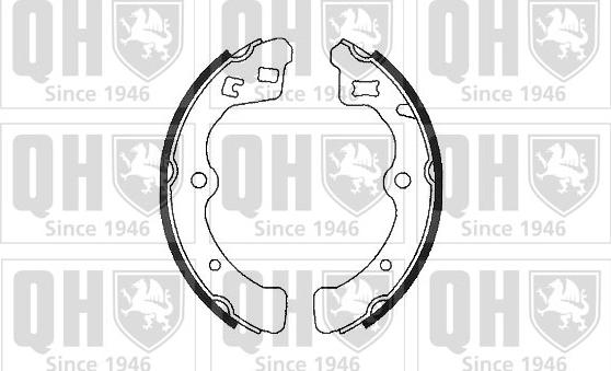 Quinton Hazell BS705 - Brake Shoe Set autospares.lv