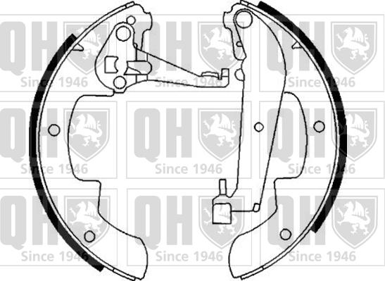 Quinton Hazell BS706 - Brake Shoe Set autospares.lv