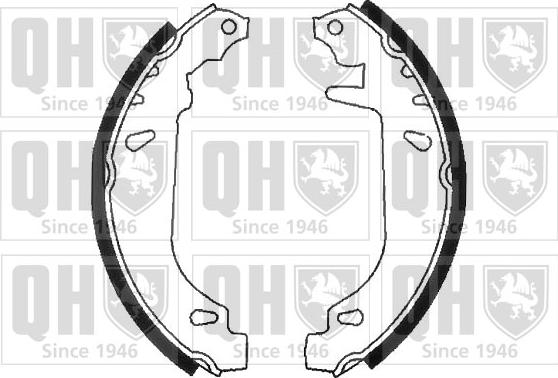 Quinton Hazell BS786 - Brake Shoe Set autospares.lv