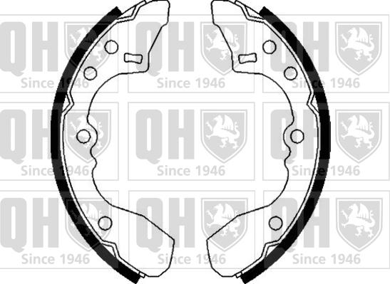 Quinton Hazell BS736 - Brake Shoe Set autospares.lv