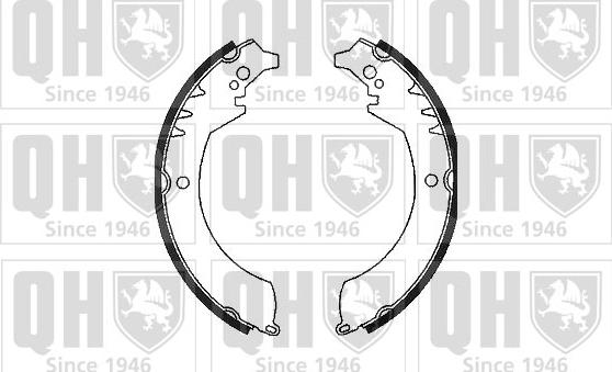 Quinton Hazell BS730 - Brake Shoe Set autospares.lv