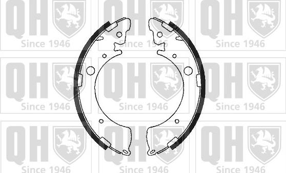 Quinton Hazell BS733 - Brake Shoe Set autospares.lv