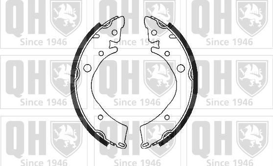 Quinton Hazell BS732 - Brake Shoe Set autospares.lv