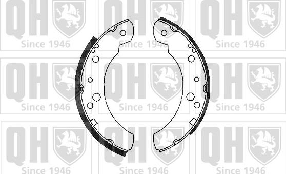 Quinton Hazell BS720 - Brake Shoe Set autospares.lv