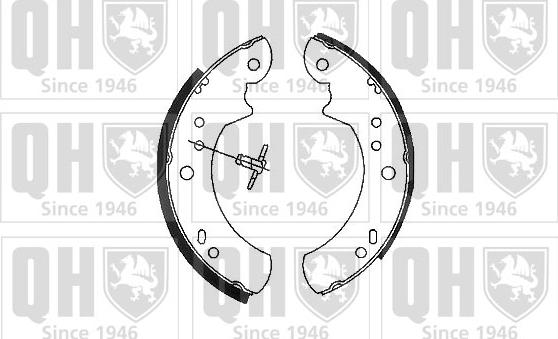 Quinton Hazell BS721 - Brake Shoe Set autospares.lv