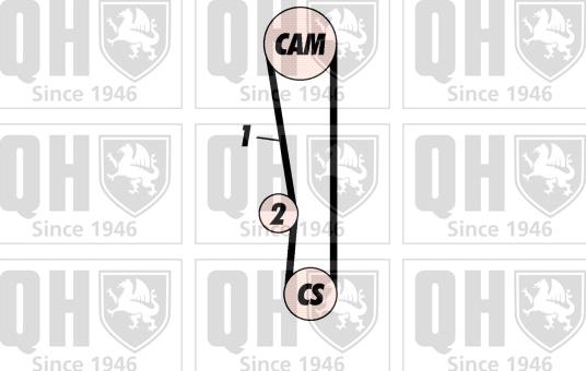 Quinton Hazell QBK436 - Timing Belt Set autospares.lv