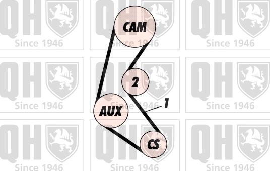 Quinton Hazell QBK376 - Timing Belt Set autospares.lv